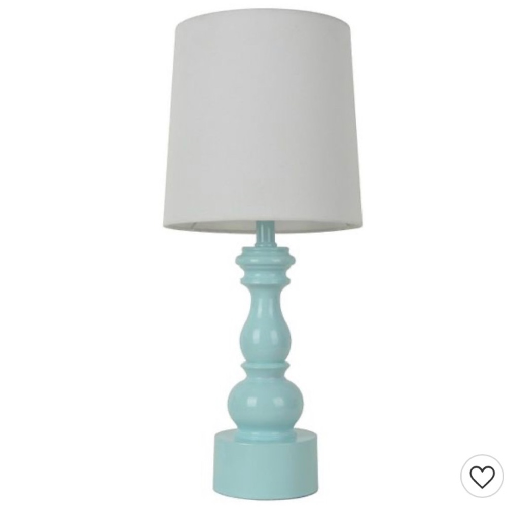 Aqua Teal touch lamp